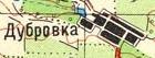 Топографическая карта Дубровки