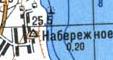 Topographic map of Naberezhne