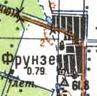 Топографічна карта Фрунзе
