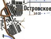 Topographic map of Ostrovske