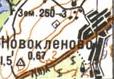 Topographic map of Novoklenove