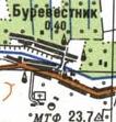 Topographic map of Burevisnyk