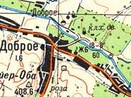 Topographic map of Dobre