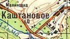 Topographic map of Kashtanove