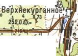Топографічна карта Верхньокурганного