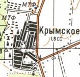 Топографічна карта Кримського