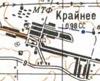 Topographic map of Kraynye