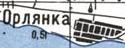 Topographic map of Orlyanka