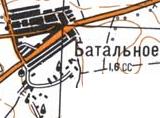 Topographic map of Batalne