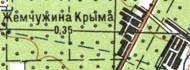 Топографічна карта Жемчужиної Криму