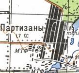 Топографічна карта Партизанів