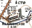 Топографічна карта Коломенського