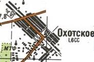 Topographic map of Okhotske