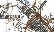 Topographic map of Mayske
