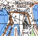 Topographic map of Mysove