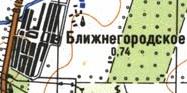 Топографічна карта Ближньогородського