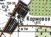 Topographic map of Kormove