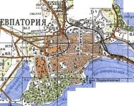 Топографічна карта Євпаторії