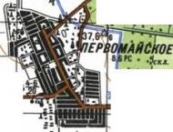 Topographic map of Pervomayske