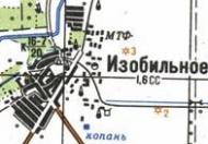 Topographic map of Izobilne