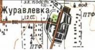 Топографическая карта Журавлевки