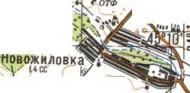 Топографічна карта Новожилівки