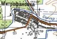 Topographic map of Mytrofanivka
