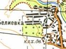 Топографічна карта Біліївки