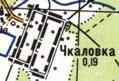 Топографическая карта Чкаловки