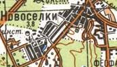 Топографічна карта Новосілок