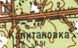 Топографическая карта Капитановки
