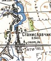 Топографическая карта Станиславчика