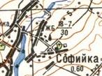 Топографічна карта Софійки