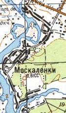Топографічна карта Москаленок