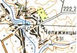 Топографічна карта Чепіжинців
