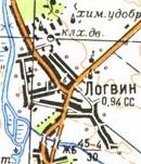 Топографическая карта Логвина