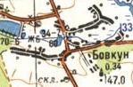 Топографічна карта Бовкуна