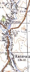 Топографическая карта Кипячки