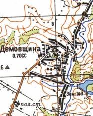 Топографічна карта Демівщиної