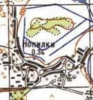 Топографічна карта Чопилок