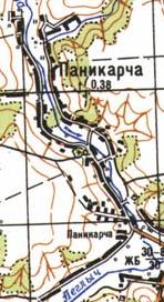 Топографічна карта Панікарчи
