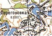 Топографічна карта Перегонівки