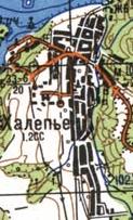 Топографічна карта Халеп'я
