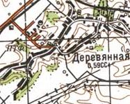 Топографическая карта Деревянной