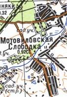 Топографическая карта Мотовиловской Слободки