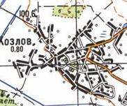 Топографическая карта Козлова
