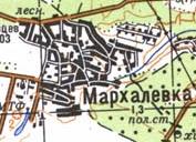 Топографічна карта Мархалівки