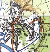 Топографическая карта Гнедина