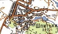 Топографічна карта Шпитьок