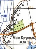 Топографічна карта Малого Круполя